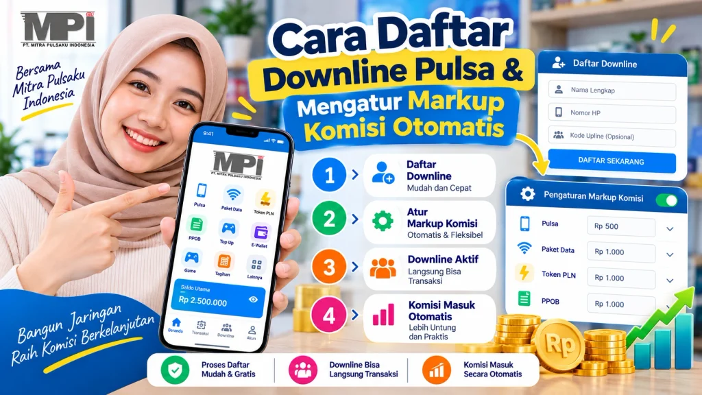 cara daftar downline pulsa