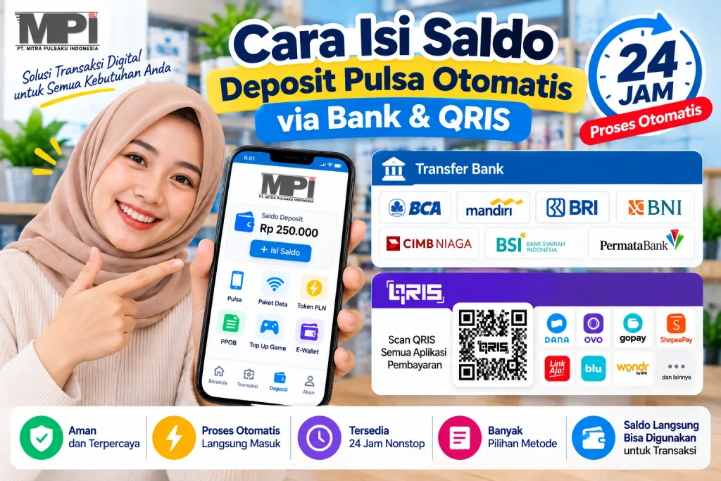 cara deposit saldo pulsa