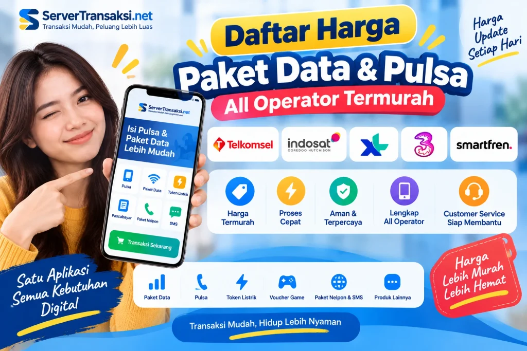 daftar harga paket data all operator