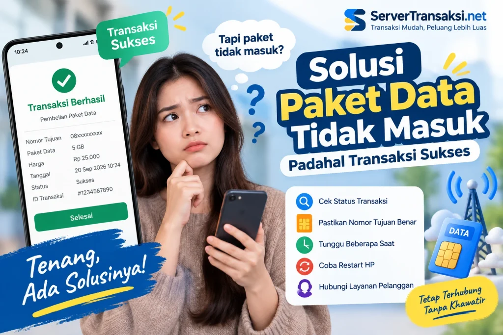 transaksi sukses tapi kuota tidak masuk