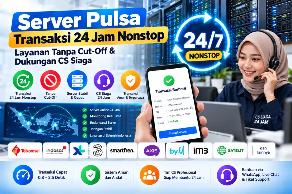 server pulsa transaksi 24 jam nonstop

