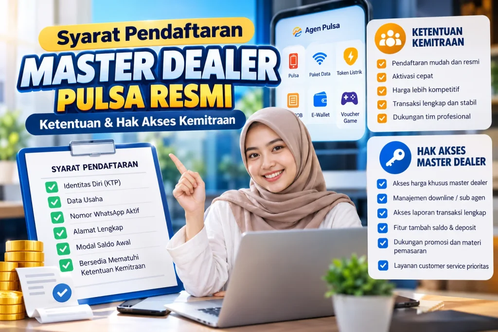 syarat menjadi master dealer pulsa